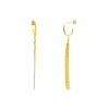 Zlaté štýlové visiace náušnice
