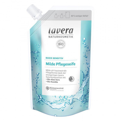 Jemné tekuté mydlo Basis Sensitive Náhradná náplň Lavera Obsah: 500 ml