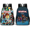 Made in China Obojstranný študentský ruksak s potlačami Roblox vzor 4