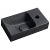 Sapho PICCOLINO betónové umývadlo 30,8x17cm, batéria vpravo, antracit mat PK30516