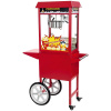 Royal Catering Stroj na popcorn s vozíkom - červený RCPW-16E