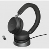 Jabra Evolve2 75/Stereo/ANC/USB-C/BT/Bezdrať/MS/Stand/Čierna 27599-999-889