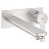 Grohe Lineare - Umývadlová batéria L pod omietku, 2-otvorová inštalácia, supersteel 23444DC1