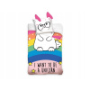 Carbotex bavlna obliečky s uškami UNICORN 140x200 70x80
