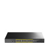 Cudy GS2028PS4 Riadený L2 Gigabit Ethernet (10/100/1000) Podpora napájania cez Ethernet (PoE) 1U Čierna (GS2028PS4-300W)