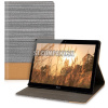 Kožený obal Huawei MediaPad T3 10 – Flip Duo – šedo-hnedá