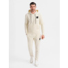 Krémová pánska tepláková súprava (mikina + tepláky) V2 Z107