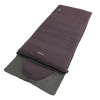 OUTWE Contour Dark Purple dekový spací vak, 220x85cm, integrovaný vankúš