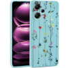 Silikónové puzdro na Xiami Redmi Note 12 5G/Poco X5 5G Tech Protect Mood Garden modré