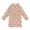 Swim Essentials Plavkový overal s UPF 50+ Brown Leopard