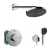 Hansgrohe Sprchový set s termostatom pod omietku, s telesom, priemer 26 cm, 3 prúdy, chróm SANI21HHH002-HG