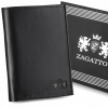 Peňaženka - Zagatto Portfólio Prírodná koža Čierna N051 -W čierna - mužský produkt (Zagatto Pánska malá tenká RFID Pánska kožená peňaženka)