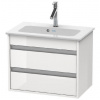 Duravit Ketho - Umývadlová skrinka Compact, 48x60x39 cm, 2 zásuvky, lesklá biela KT645202222