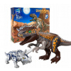 KLOCKI ZESTAW 2 DINOZAURY T-REX + ZVUK DILOPHOSAURA NA ZOSTAVENIE