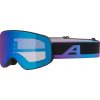 ALPINA Lyžiarske okuliare detské FERNIE Q-LITE black-oil matt/mirror blue