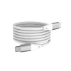 WG Dátový kábel USB-C/USB-C, 3 A, magnetický, biely, 100 cm