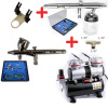 Airbrush set: Kompresor FENGDA AS-196 + AIRBRUSH FENGDA BD-180K + AIRBRUSH FENGDA BD-182K