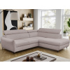 Rohová sedacia súprava Othello, svetlo ružová látka, pravý roh