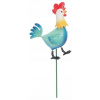 Dekoratívny zápich do záhrady kohút, ozdoba na tyči, 69 cm