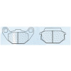 CL BRAKES brzdové doštičky 1123 ATV1