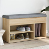 Lavička na topánky dub sonoma 82x32x45,5 cm kompozitné drevo-ForU-835028