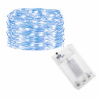 SPRINGOS LED reťaz Nano - 10m, 100LED, 3xAA, modrá