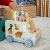 Tooky Toy Drevená vkladačka Zvieratká Safari auto 9 ks