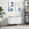 zahrada-XL Skrinka na platne biela 74,5x38x48 cm kompozitné drevo 831724