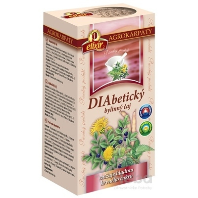 Agrokarpaty Diabetický čaj čistý prírodný produkt, 20x2 g (40 g)