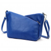 Dámska kožená kabelka cez rameno Luka 24-051 modrá 32 x 22 x 14 cm