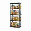 Prosperplast Regál plastový 5 políc STACKARO MIDDLE 74 x 36 x 172,5 cm - čierny