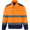 Delta Plus M1VE2HV Reflexná bunda fluo oranžová/námornícka modrá 3XL