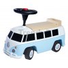 Odrážadlo minibus so zvukom Baby Volkswagen T1 Blue BIG s reálnym dizajnom a odkladacím priečinkom od 18 mes