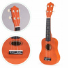 DETSKÁ DREVENÁ ORANŽOVÁ GITARA 4 STRUNY NYLON