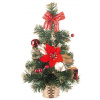 MagicHome Stromček ozdobený červený 40 cm