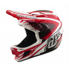 TROY LEE DESIGNS Prilba TLD D4 POLYACRYLITE MIPS THE LINE FIRE / WHITE Veľkosť: M