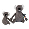 Plyšový koala - máma s miminkem, šedá