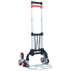 zahrada-XL Skladací schodiskový vozík strieborný hliníkový 70 kg 146445