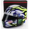Mini helmet Mini prilba Bell prilba Casco Prilba Valentino Rossi BMW M4 Gt3 Wrt 2023 1:2 Modrá Biela Žltá Čierna