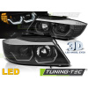 SVETLOMETY ANGEL EYES LED 3D ČIERNE pre BMW E90/E91 05-08