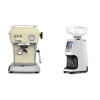 Ascaso Dream ONE, Sweet Cream + Eureka Atom 60, white