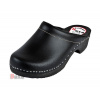 Klasické dámske dreváky P3 čierne aj čierne drevo - 37 [24,4 cm]