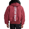 Alpha Industries 45P Hooded Custom zimná bunda burgundy Veľkosť: 3XL, Farba: bordová