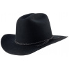 Scippis Austrálsky čierny klobúk vlnený - BANDERA Veľkosť: 59 cm (L)