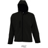 SOL's Collection Bunda Replay Men s kapucí, softshellová, 3-vrstvá, pánská COT25660200200-black Černá XS