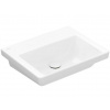 Villeroy & Boch Subway 3.0 Umývadlo, 55x44 cm, bez prepadu, bez otvoru na batériu, alpská biela 4A705801