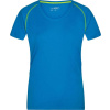 James & Nicholson | JN 495, Dámske funkčné tričko, modrá - žltá, M
