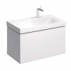 Geberit Xeno 2 Skrinka pod umývadlo 90 cm, s odkladacou plochou, zásuvka s LED svietidlom, lesklá biela 500.516.01.1