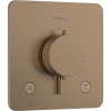 HANSGROHE Ecostat Comfort Q termostat pod omietku pre 2 spotrebiče, kartáčovaný bronz, 33713140