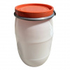 Plastový sud s vekom, 30 l, transparentnýá, oranžový, 961500